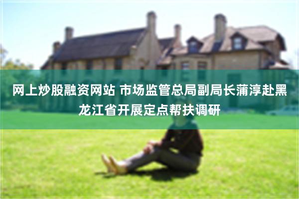 网上炒股融资网站 市场监管总局副局长蒲淳赴黑龙江省开展定点帮扶调研