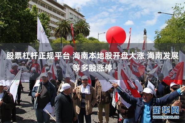 股票杠杆正规平台 海南本地股开盘大涨 海南发展等多股涨停